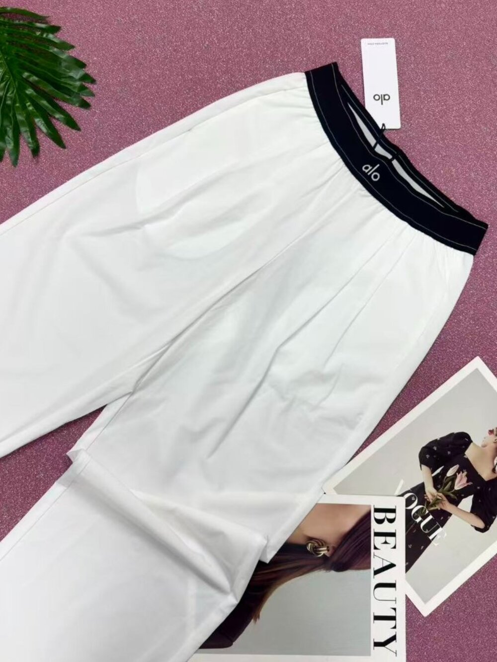 NWT ALO Yoga🥑Suit Up Trouser White (Regular 30) - Picture 2 of 8